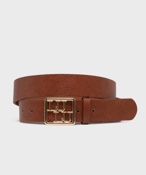 Ceinture avec boucle métallique carrée femme - LuluCastagnette vue1 - LULU CASTAGNETT - GEMO