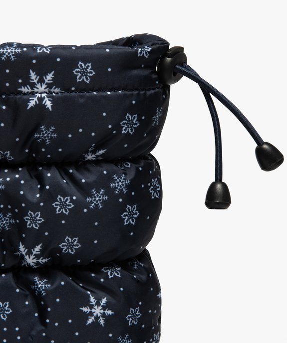 Après-ski femme avec motifs flocons de neige vue6 - GEMO (EQUIPT) - GEMO