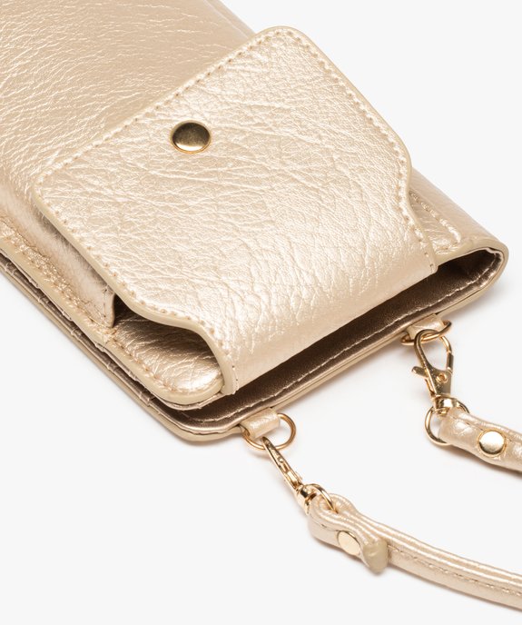 Pochette téléphone métallisée 2 en 1 femme vue2 - GEMO (ACCESS) - GEMO