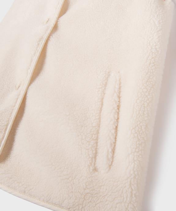 Gilet sans manche en maille sherpa fille vue2 - GEMO (JUNIOR) - GEMO