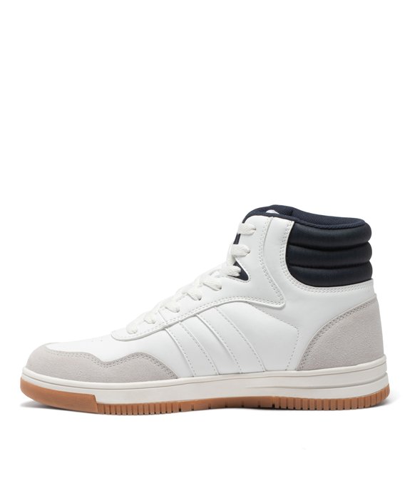 Baskets homme mid-cut à col matelassé contrastant  vue3 - GEMO (SPORTSWR) - GEMO