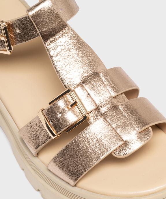 Sandales à brides sur semelle crantée femme - 5 Miles vue6 - 5 MILES - GEMO