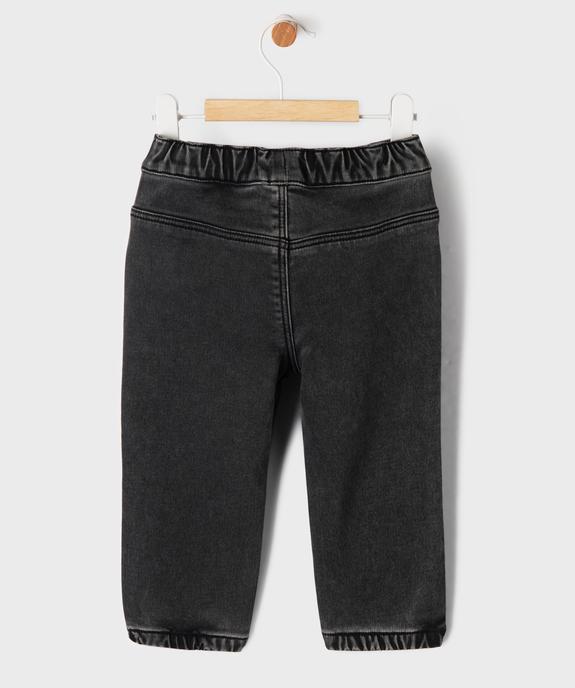 Jean jogger à taille ajustable bébé garçon vue4 - GEMO 4G BEBE - GEMO