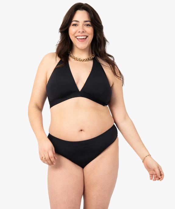 Haut de maillot de bain femme grande taille triangle foulard vue3 - GEMO (PLAGE) - GEMO