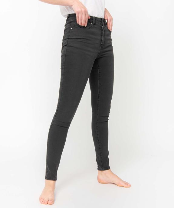 Jean femme coupe skinny taille haute vue2 - GEMO 4G FEMME - GEMO