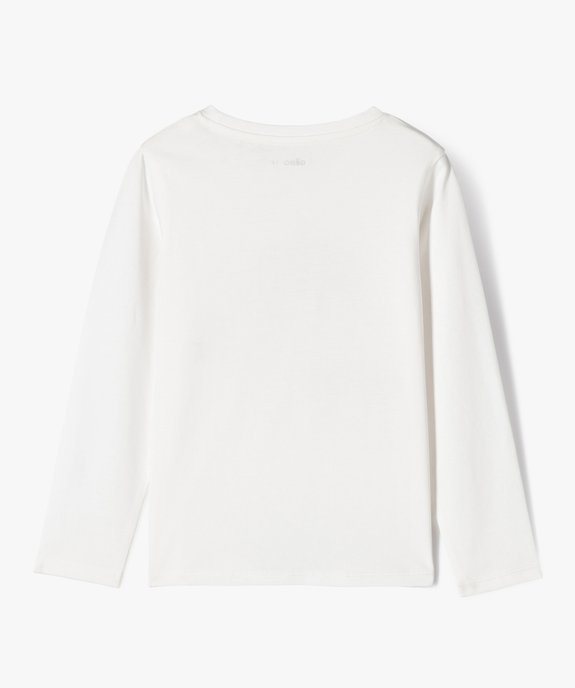 Tee-shirt à manches longues avec motifs girly fille vue5 - GEMO (ENFANT) - GEMO