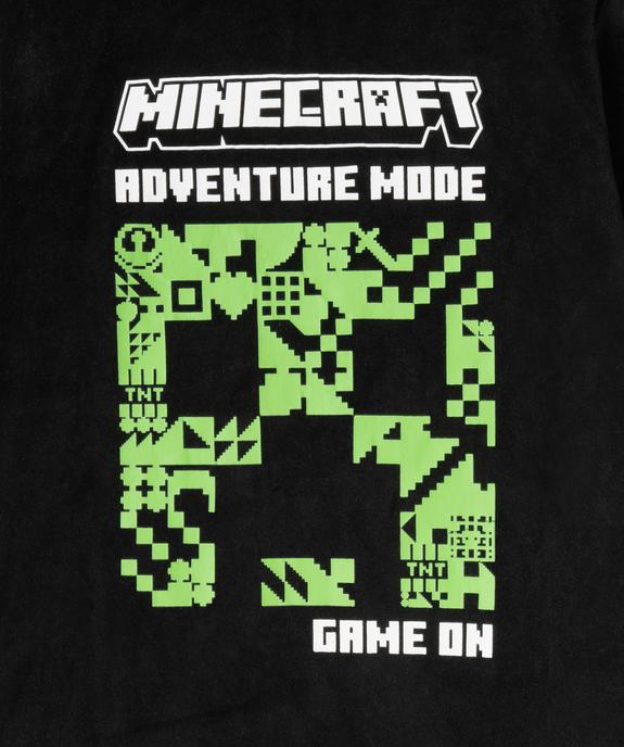 Pyjama en velours avec motif jeu vidéo garçon - Minecraft vue2 - MINECRAFT - GEMO