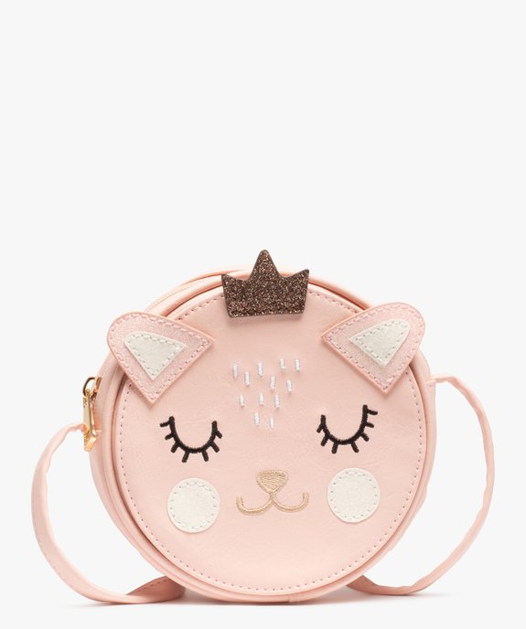 Sac à main fille zippé format rond avec faces interchangeables vue1 - GEMO (ENFANT) - GEMO