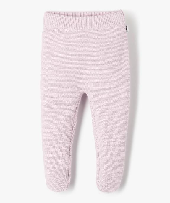 Pantalon bébé en maille tricotée avec pieds - LuluCastagnette vue1 - LULUCASTAGNETTE - GEMO