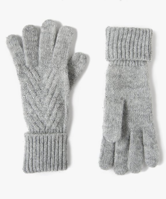 Gants en maille pailletée femme vue1 - GEMO (ACCESS) - GEMO