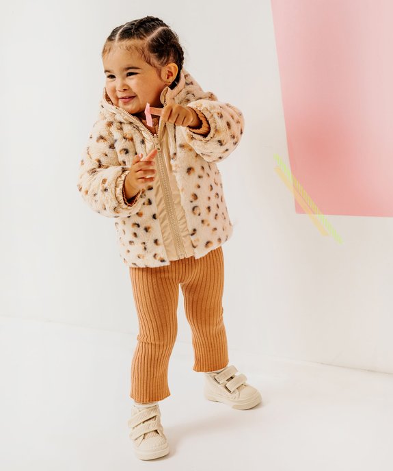 Blouson à capuche réversible bébé fille vue8 - GEMO 4G BEBE - GEMO