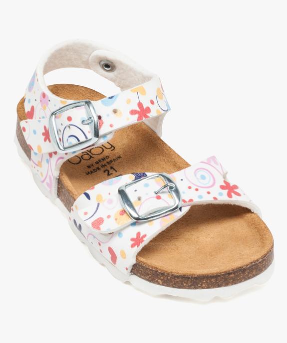 Sandale anatomique à boucles motifs fleurs vue5 - GEMO(BEBE DEBT) - GEMO