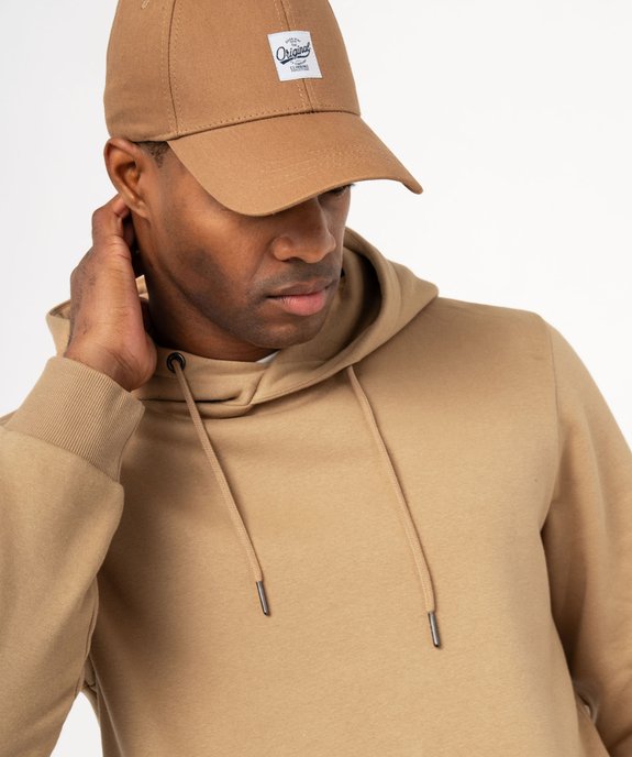 Sweat à capuche intérieur molletonné homme vue6 - GEMO 4G HOMME - GEMO