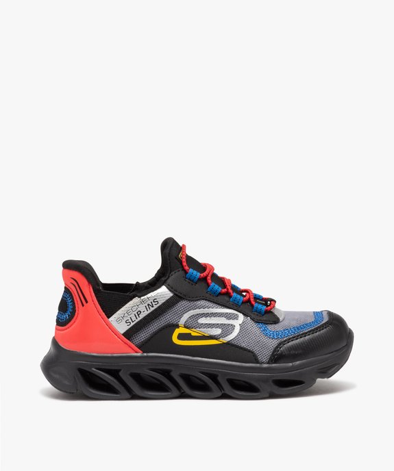 Baskets garçon running multicolores à enfiler - Skechers vue1 - SKECHERS - GEMO