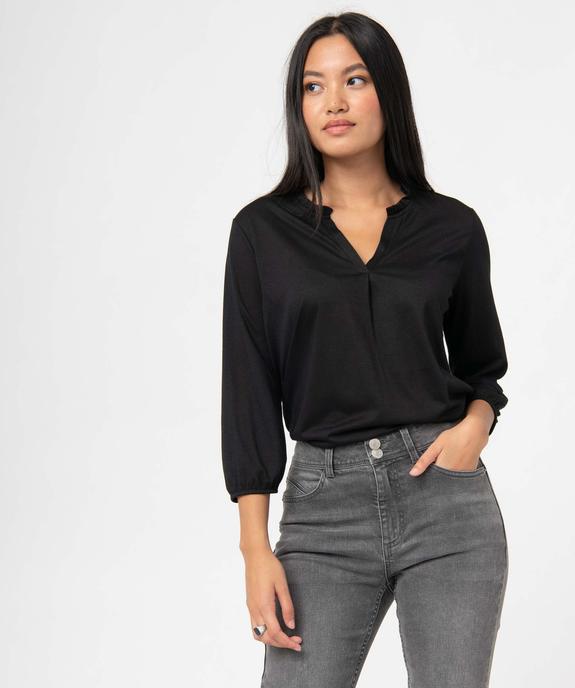 Tee-shirt femme à manches 3/4 vue1 - GEMO 4G FEMME - GEMO