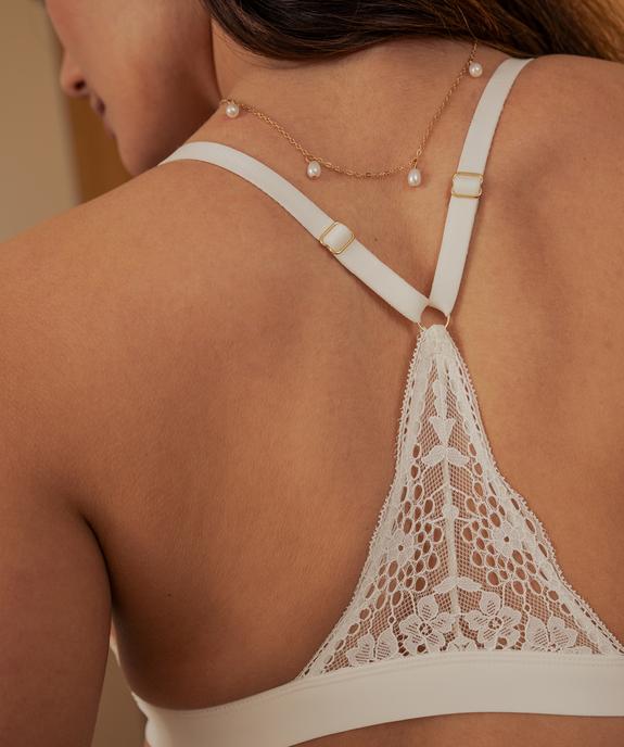 Soutien-gorge triangle avec mousses amovibles fermeture devant vue2 - GEMO(HOMWR FEM) - GEMO