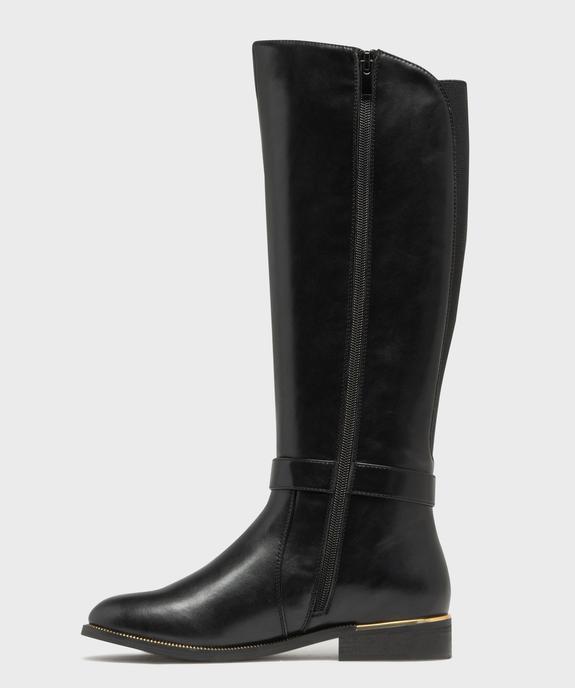 Bottes avec bride cheville et élastique sur la tige femme - Valentina Baldano vue3 - VALENTINA BALDA - GEMO
