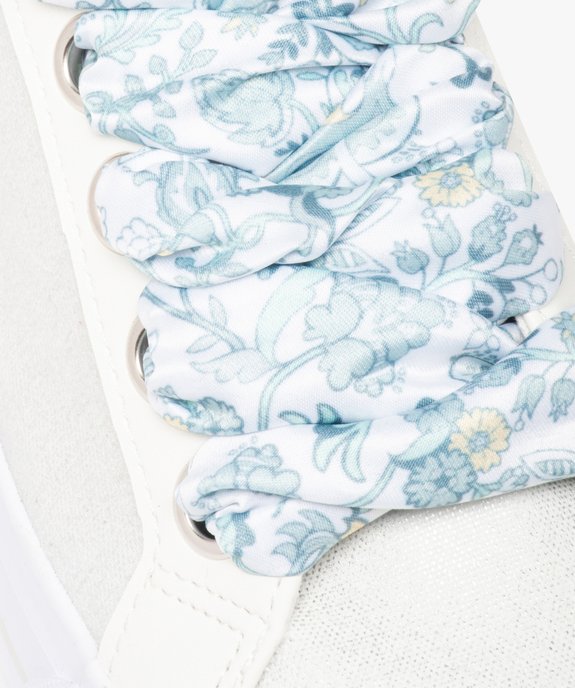 Baskets femme en toile métallisée et lacets foulard vue7 - GEMO (SPORTSWR) - GEMO