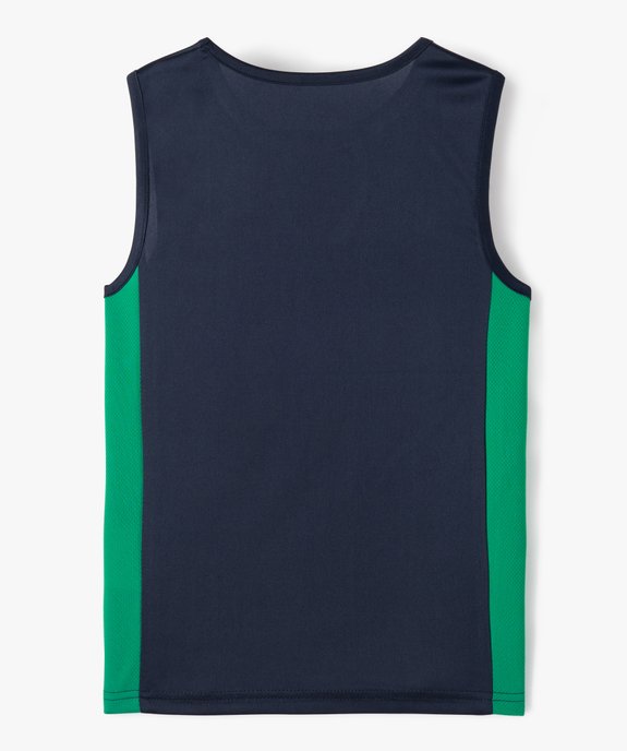 Débardeur garçon bicolore spécial sport vue3 - GEMO (ENFANT) - GEMO