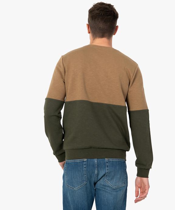 Sweat homme bicolore vue3 - GEMO (HOMME) - GEMO