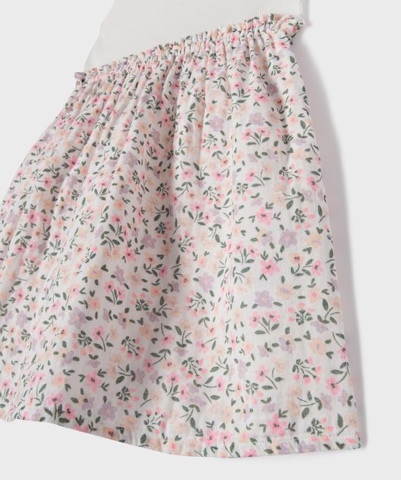 Robe en coton avec haut débardeur fille vue2 - GEMO 4G FILLE - GEMO