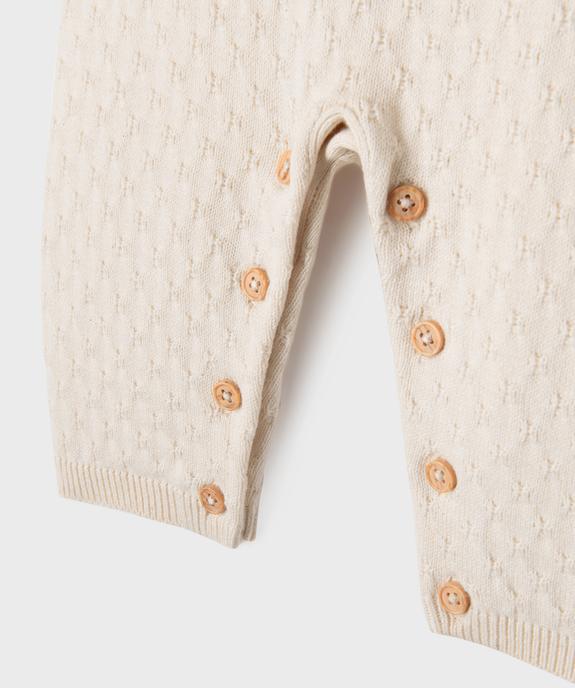 Ensemble 2 pièces body manches longues + salopette bébé vue3 - GEMO 4G BEBE - GEMO