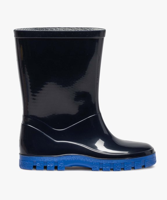 Bottes de pluie bébé garçon à semelle crantée contrastante vue1 - GEMO(BEBE DEBT) - GEMO