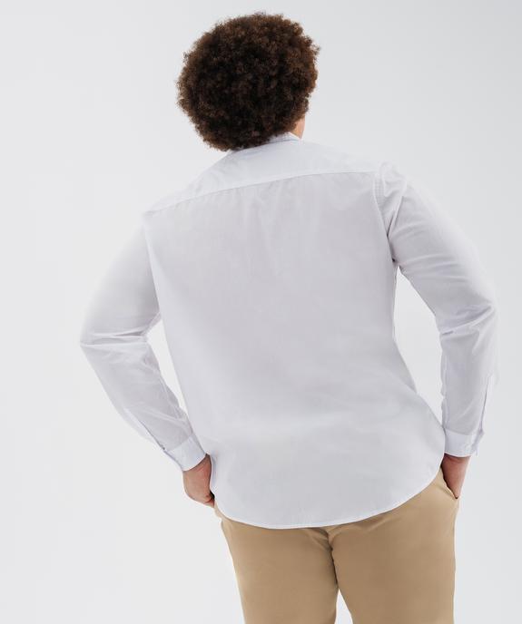 Chemise manches longues regular fit unie facile à repasser homme vue16 - GEMO (HOMME) - GEMO