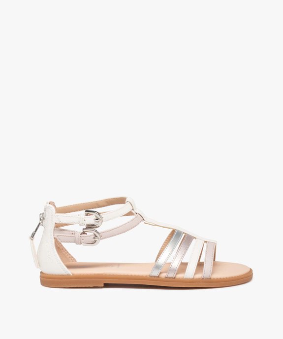 Sandales fille zippées à brides métallisées – Geox vue1 - GEOX - GEMO