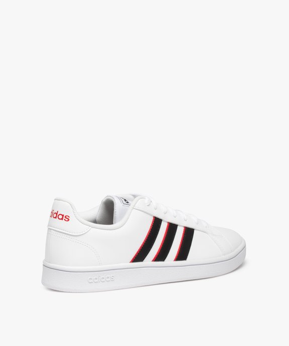 Baskets homme à bandes colorées – Adidas Grand Court Base vue4 - ADIDAS - GEMO