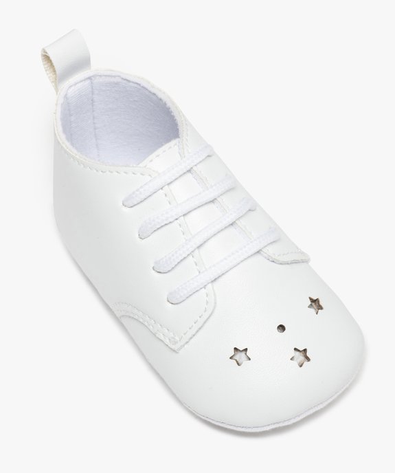 Chaussons de naissance bébé garçon unis vue5 - GEMO 4G BEBE - GEMO