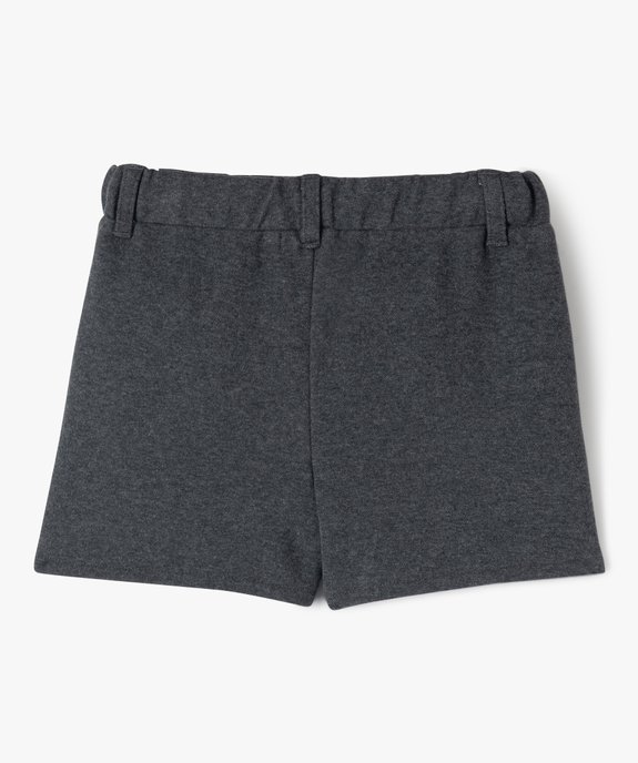 Short en maille aspect flanelle fille - LuluCastagnette vue3 - LULUCASTAGNETTE - GEMO