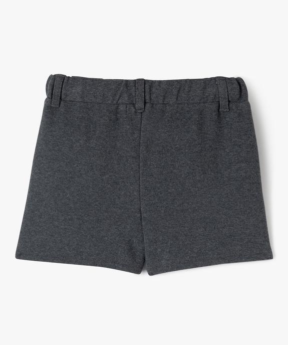 Short en maille aspect flanelle fille - LuluCastagnette vue3 - LULUCASTAGNETTE - GEMO