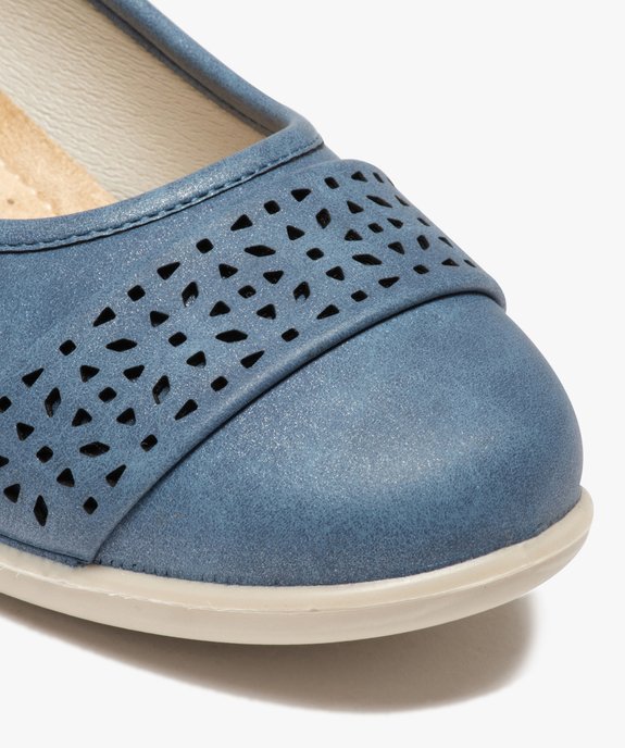 Ballerines femme confort unies à bride ajourée vue6 - GEMO 4G FEMME - GEMO