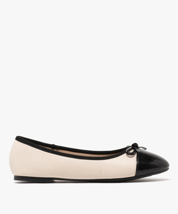 Ballerines bicolores avec bout verni femme - Valentina Baldano vue1 - VALENTINA BALDA - GEMO