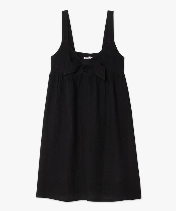 Robe femme à bretelles en gaze de coton  vue4 - GEMO(FEMME PAP) - GEMO