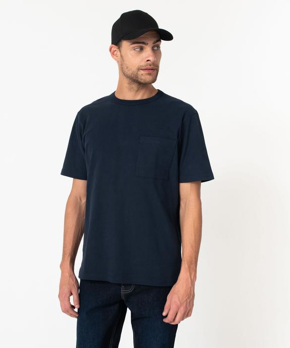 Tee-shirt à manches courtes avec poche poitrine homme vue2 - GEMO 4G HOMME - GEMO