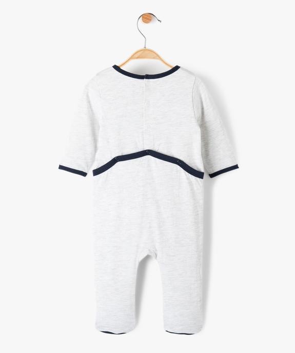 Pyjama bébé garçon en velours avec motif camion de pompiers vue4 - GEMO(BB COUCHE) - GEMO