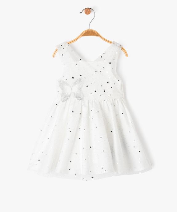 Robe de cérémonie en tulle pailleté bébé fille vue1 - GEMO(BEBE DEBT) - GEMO