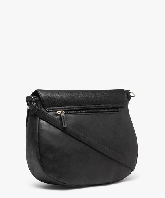 Sac à bandoulière avec rabat multi-matières femme vue2 - GEMO (ACCESS) - GEMO