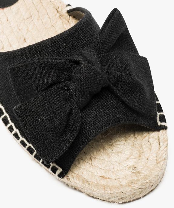 Mules ouvertes femme avec noeud sur le dessus et semelle corde vue6 - GEMO (CASUAL) - GEMO