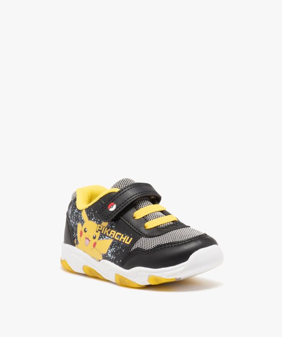 Baskets garçon Pikachu avec scratch et semelle lumineuse - Pokemon vue2 - POKEMON - GEMO
