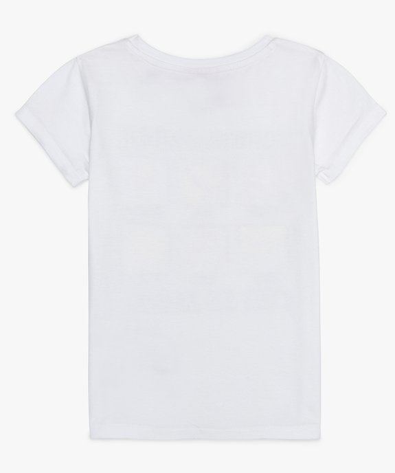 Tee-shirt fille à motifs princesses - Disney vue2 - DISNEY PRINCESS - GEMO