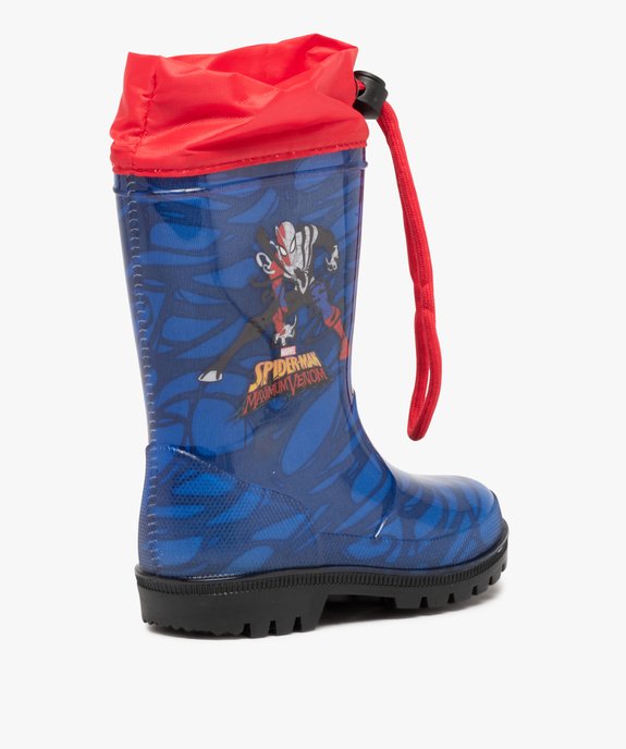 Bottes de pluie garçon à col ajustable – Spider-Man vue4 - SPIDERMAN - GEMO