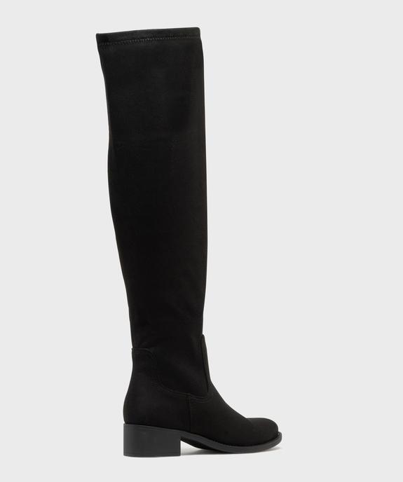 Bottes cavalières en suédine à tige chaussette femme - VALENTINA BALDA Bottes cavalières en suédine à tige chaussette femme vue4 - VALENTINA BALDA - GEMO