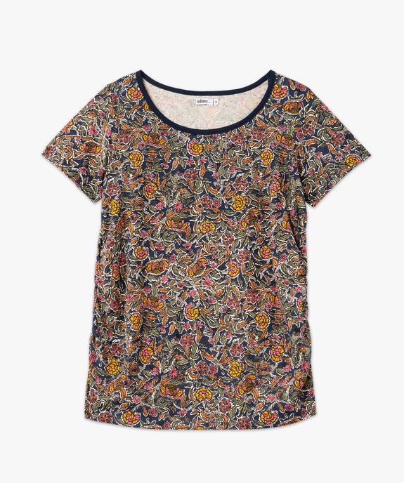 Tee-shirt de grossesse imprimé à manches courtes vue4 - GEMO 4G MATERN - GEMO