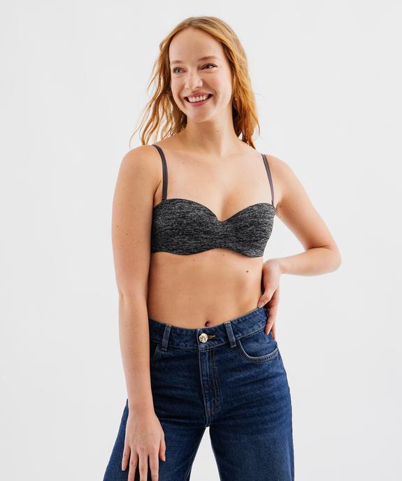  Soutien-gorge bandeau en microfibre avec bretelles muti-positions vue6 - GEMO 4G FEMME - GEMO