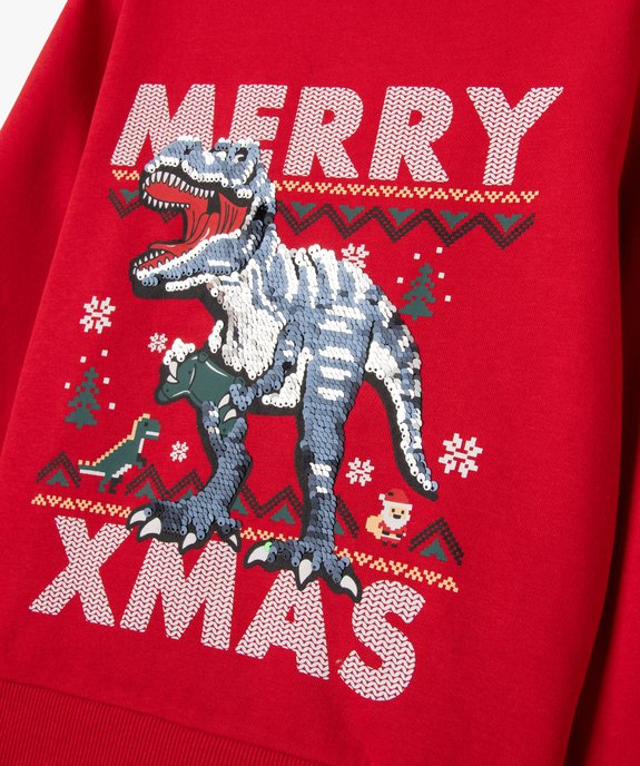Sweat de Noël à sequins réversibles garçon vue4 - GEMO (ENFANT) - GEMO