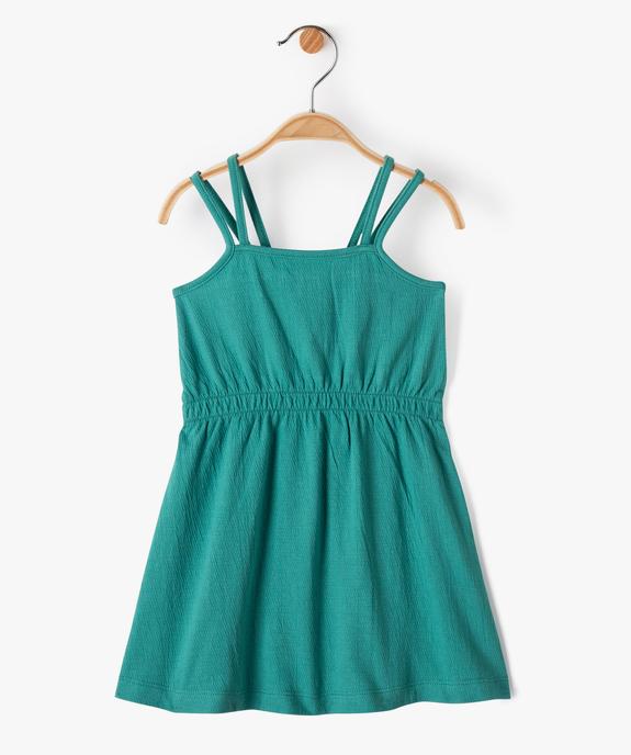 Robe bébé fille à fines bretelles en coton stretch vue1 - GEMO(BEBE DEBT) - GEMO