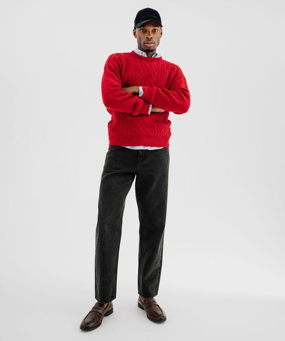 Pull col rond à torsades homme vue2 - GEMO (HOMME) - GEMO